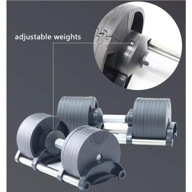 معدات رياضية للجيم، دمبل قابل  - مراجعة Adjustable Dumbbell Pair 40Kg وسعره