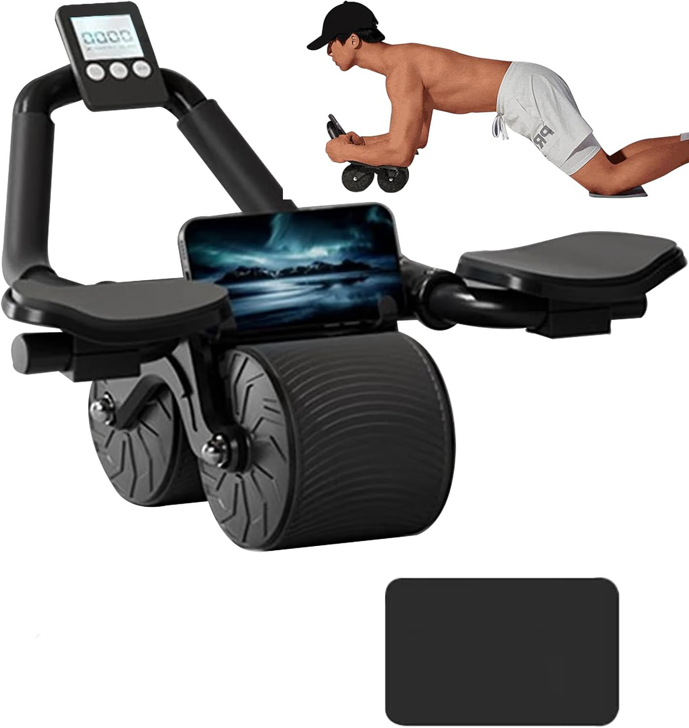 كوع دعم الارتداد التلقائي عجلة - مراجعة Ab Roller Wheel With Elbow Support وسعره